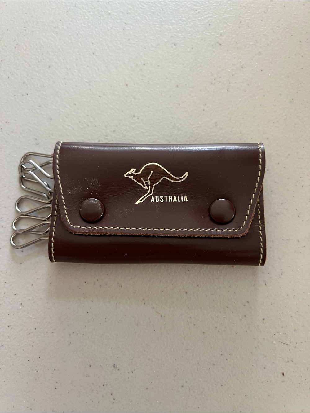Kangaroo Leather Key Case Holder
